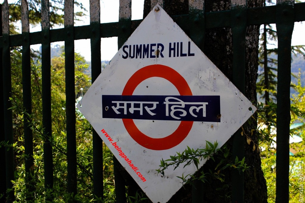 Summer Hill Sign Board in Shimla