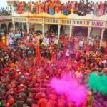 holi festival of india mathura nandgaamv